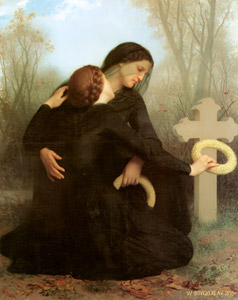 諸聖人の日 [ウィリアム・アドルフ・ブグロー, 1859年, Bouguereauより]のサムネイル画像