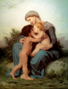 兄弟愛 [ウィリアム・アドルフ・ブグロー, 1851年, Bouguereauより]のサムネイル画像