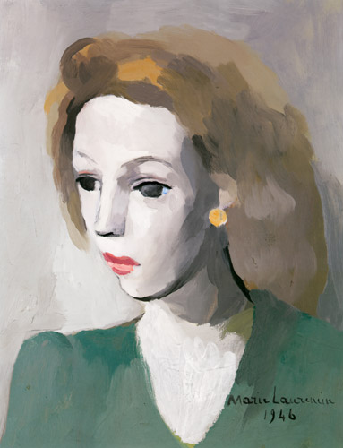 カトリーヌ・ジッド [マリー・ローランサン, 1946年, マリー・ローランサンとその時代展より] パブリックドメイン画像 
