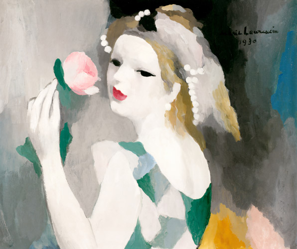 マリー・ローランサン 薔薇の女 額絵 - 美術品