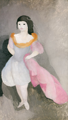 エティエンヌ・ド・ボーモン伯爵夫人の空想的肖像 [マリー・ローランサン, 1928-1929年頃, マリー・ローランサンとその時代展より] パブリックドメイン画像 