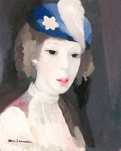 帽子をかぶった自画像 [マリー・ローランサン, 1927年, マリー・ローランサンとその時代展より]のサムネイル画像