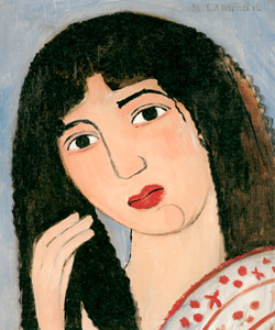 若い女の顔 [マリー・ローランサン, 1908-1909年, マリー・ローランサンとその時代展より]のサムネイル画像