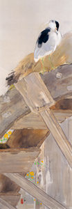 憩える車 [竹内栖鳳, 1938年, 竹内栖鳳展 近代日本画の巨人より]のサムネイル画像