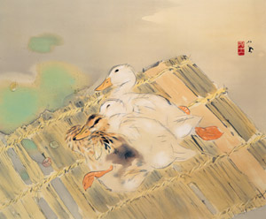 朝寒 [竹内栖鳳, 1937年, 竹内栖鳳展 近代日本画の巨人より]のサムネイル画像