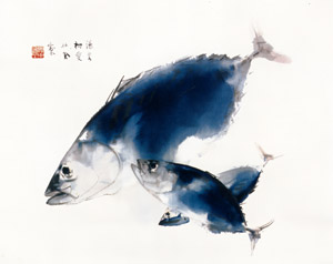 松魚 [竹内栖鳳, 1937年, 竹内栖鳳展 近代日本画の巨人より]のサムネイル画像