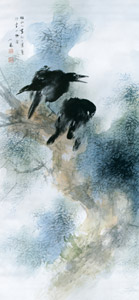 驟雨一過 [竹内栖鳳, 1935年, 竹内栖鳳展 近代日本画の巨人より]のサムネイル画像