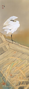 寒汀白鷺 [竹内栖鳳, 1928年, 竹内栖鳳展 近代日本画の巨人より]のサムネイル画像