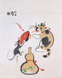 酔興 [竹内栖鳳, 1924年, 竹内栖鳳展 近代日本画の巨人より]のサムネイル画像