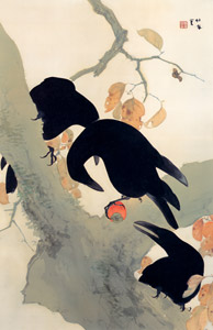 群鴉 [竹内栖鳳, 1921年頃, 竹内栖鳳展 近代日本画の巨人より]のサムネイル画像