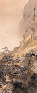 洞天鳴鶴 [竹内栖鳳, 1904年, 竹内栖鳳展 近代日本画の巨人より]のサムネイル画像