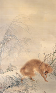 枯野狐 [竹内栖鳳, 1897年, 竹内栖鳳展 近代日本画の巨人より]のサムネイル画像