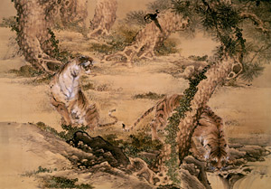 松虎 [竹内栖鳳, 1897年頃, 竹内栖鳳展 近代日本画の巨人より]のサムネイル画像