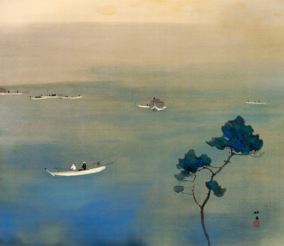Sea [Takeuchi Seihō, 1925, from Takeuchi Seiho: Masterpiece Collection]