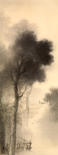 Countryside in Twilight [Takeuchi Seihō, 1905, from Takeuchi Seiho: Masterpiece Collection]