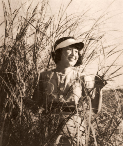 斜陽 [津田三重子, アサヒカメラ 1939年2月号より] パブリックドメイン画像 