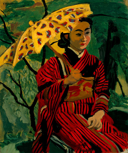 Woman with a Parasol [Sōtarō Yasui, 1940, from Sōtarō Yasui: the 100th anniversary of his birth]