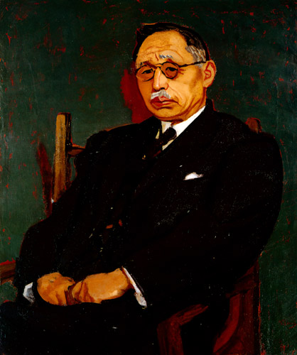 Portrait of prof. Mataro Nagayo [Sōtarō Yasui, 1939, from Sōtarō Yasui: the 100th anniversary of his birth]