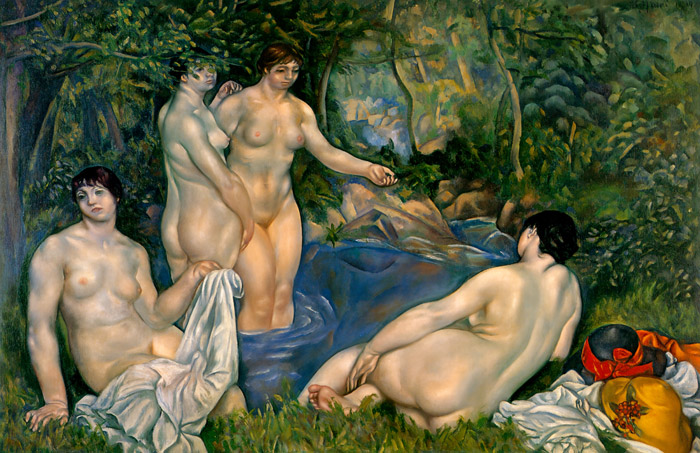 Naked Bathing Women [Sōtarō Yasui, 1914, from Sōtarō Yasui: the 100th anniversary of his birth]