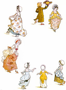 踊り子の一家 [ケイト・グリーナウェイ, マリーゴールド・ガーデンより]のサムネイル画像