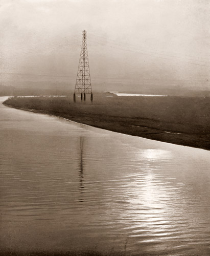落陽 [大西熊太郎, アサヒカメラ 1938年10月号より] パブリックドメイン画像 
