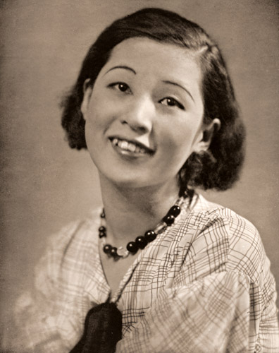 江戸川蘭子嬢 [熊谷辰男, アサヒカメラ 1935年11月号より] パブリックドメイン画像 
