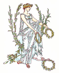 Prerogative of age, crowns, sceptres, laurels. (Troilus and Cressida) [Walter Crane,  from Flowers from Shakespeare’s Garden] Thumbnail Images