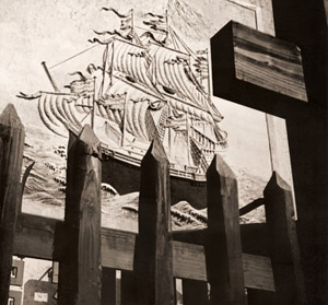 無題（船の壁画） [山田喜八, アサヒカメラ 1935年7月号より]のサムネイル画像