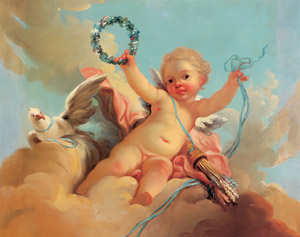 勝利のキューピッド [ジャン・オノレ・フラゴナール, 1770年, ブーシェ・フラゴナール展より]のサムネイル画像