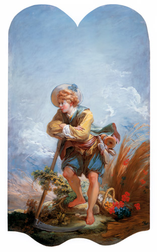 獲り入れ人 [ジャン・オノレ・フラゴナール, 1754-1755年, ブーシェ・フラゴナール展より] パブリックドメイン画像 
