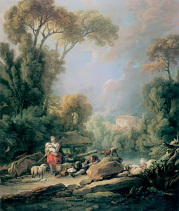 羊飼い [フランソワ・ブーシェ, 1764年, ブーシェ・フラゴナール展より]のサムネイル画像