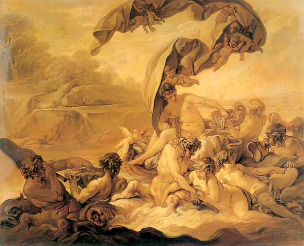 アンフィトリテの勝利 [フランソワ・ブーシェ, 1760年, ブーシェ・フラゴナール展より] パブリックドメイン画像 