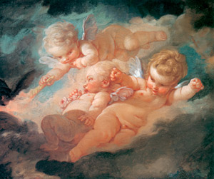 3人のキューピッド [フランソワ・ブーシェ, 1750年, ブーシェ・フラゴナール展より]のサムネイル画像