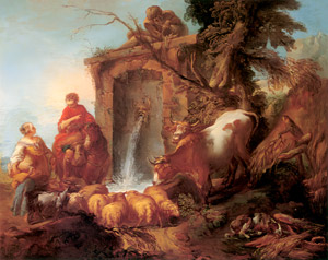 水飼い場 [フランソワ・ブーシェ, 1731年, ブーシェ・フラゴナール展より]のサムネイル画像