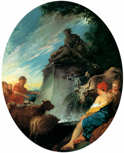 泉の羊飼い達 [フランソワ・ブーシェ, 1730-1731年, ブーシェ・フラゴナール展より]のサムネイル画像