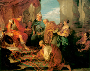 ファラオに父親と兄弟達を紹介するヨセフ [フランソワ・ブーシェ, 1723-1726年, ブーシェ・フラゴナール展より]のサムネイル画像