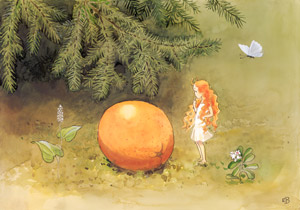 挿絵3 (大きな卵を見つける妖精） [エルサ・ベスコフ, おひさまのたまごより]のサムネイル画像