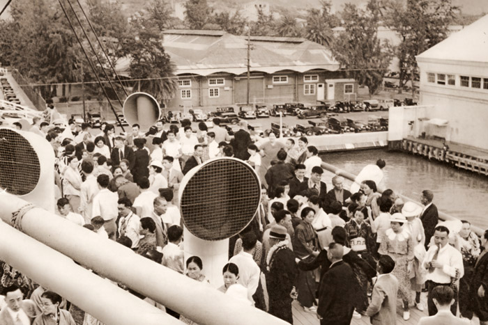 帰りの船 [野島康三, アサヒカメラ 1936年7月号より] パブリックドメイン画像 