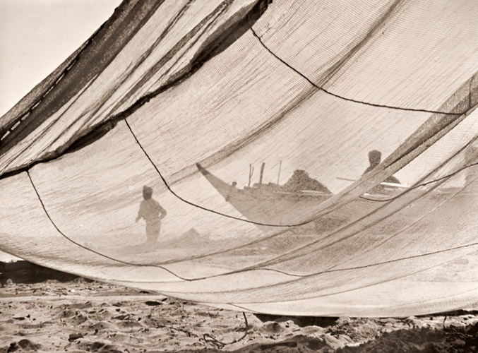 海辺風景 [石村清三郞, アサヒカメラ 1936年7月号より] パブリックドメイン画像 