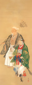 From the Noh Play, Takasago [Kyōsai Kawanabe,  from Kyosai: master painter and his student Josiah Coder] Thumbnail Images