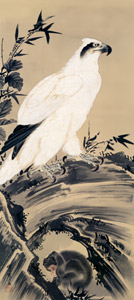 白鷲に猿図 [河鍋暁斎, 1884年, 画鬼・暁斎より]のサムネイル画像