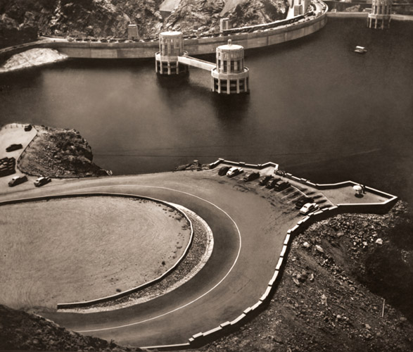 ボールダー・ダム [エドワード・ウェストン, アサヒカメラ 1952年2月号より] パブリックドメイン画像 