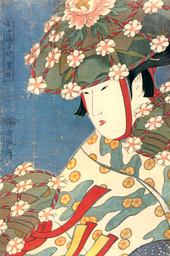 Modern Dancers – Heron Girl [Utamaro Kitagawa,  from Utamaro – Ukiyo-e Meisaku Senshū II]
