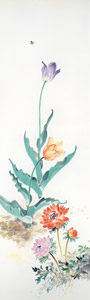Tulip and Poppy Anemone  [Kashō Takabatake,  from Catalogue of Takabatake Kashō Taisho Roman Museum] Thumbnail Images