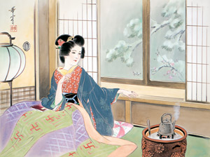 Beautiful Women in December [Kashō Takabatake, 1938, from Catalogue of Takabatake Kashō Taisho Roman Museum] Thumbnail Images