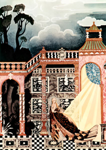 The King could not find her (Noir de Fumée) [Kay Nielsen,  from Kay Nielsen (Peacock Press)] Thumbnail Images