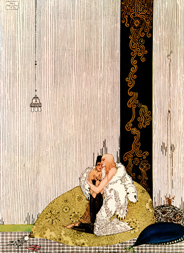 The lad in the bear’s skin and the King of Arabia’s daughter (The Blue Belt) [Kay Nielsen,  from Kay Nielsen (Peacock Press)]