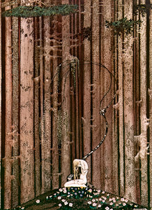 太陽の東 月の西 3（王子を失い、森の中で一人嘆いている乙女） [カイ・ニールセン, Kay Nielsenより]のサムネイル画像
