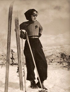 スキー人物 [尾崎三吉, アサヒカメラ 1940年2月号より]のサムネイル画像