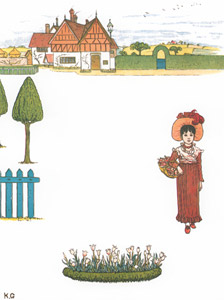 My house is red—a little house, A happy child am I [Kate Greenaway,  from Under the Window] Thumbnail Images